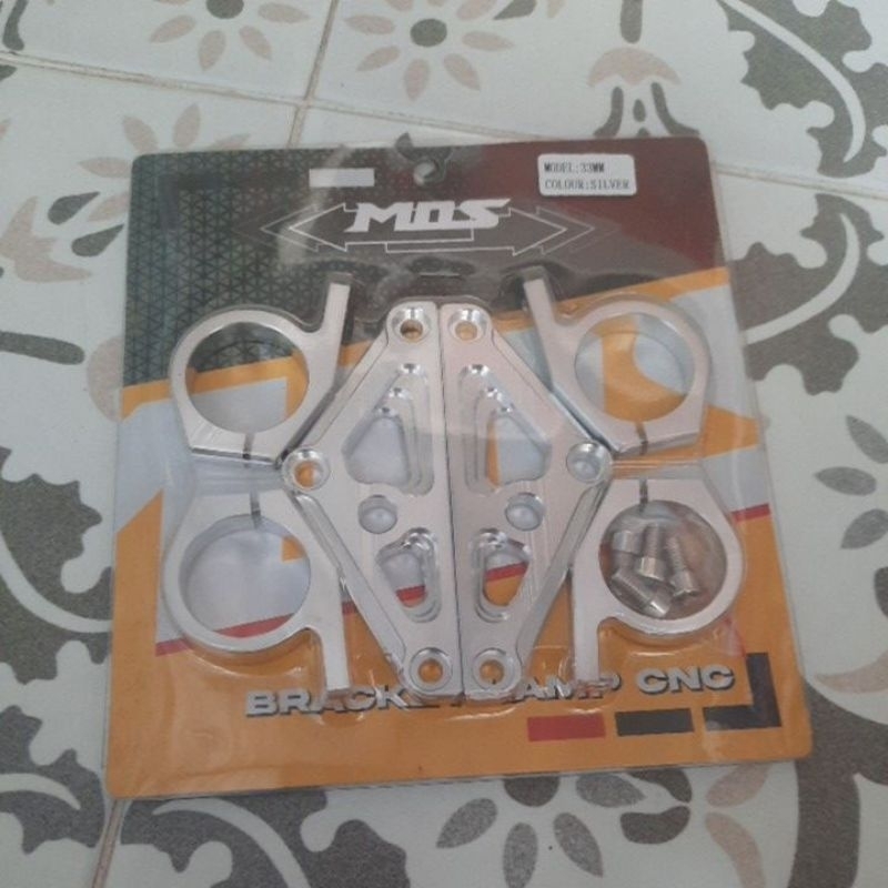 bracket kupingan lampu CB as 33 cnc mos