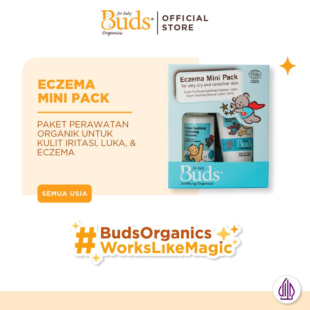 Buds Organics BSO - Eczema Mini Pack - Set Lotion Sabun Shampoo 2in1 Eksim Organik | krim lotion perawatan eksim
