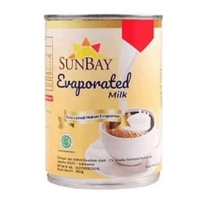

Sunbay Evaporated Milk 380gr Susu Evaporasi