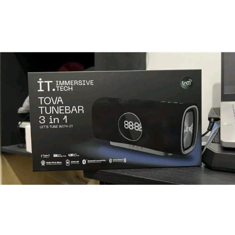 Speaker Bluetooth TOVA TUNEBAR 3 in 1