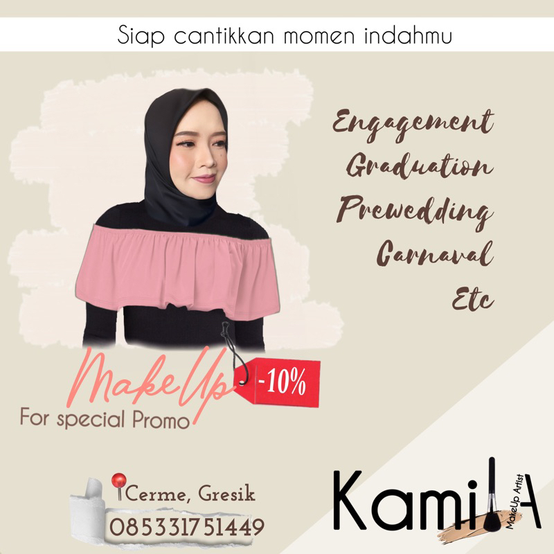 Kamila Makeup Graduation, Engagement , All moment || jasa rias wisuda, Lamaran DLL