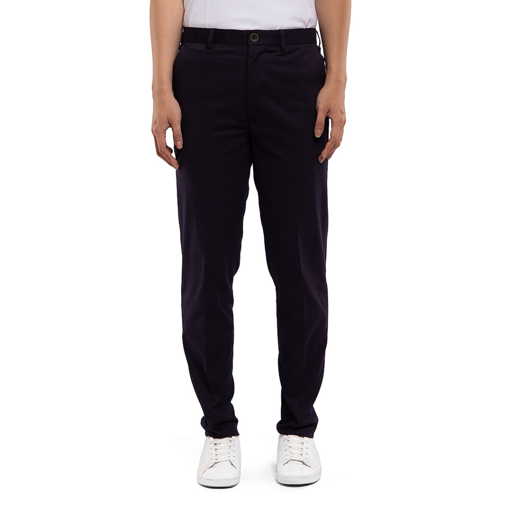 KASUAL Celana Chino Ankle Pants Slim Fit Navy Blue
