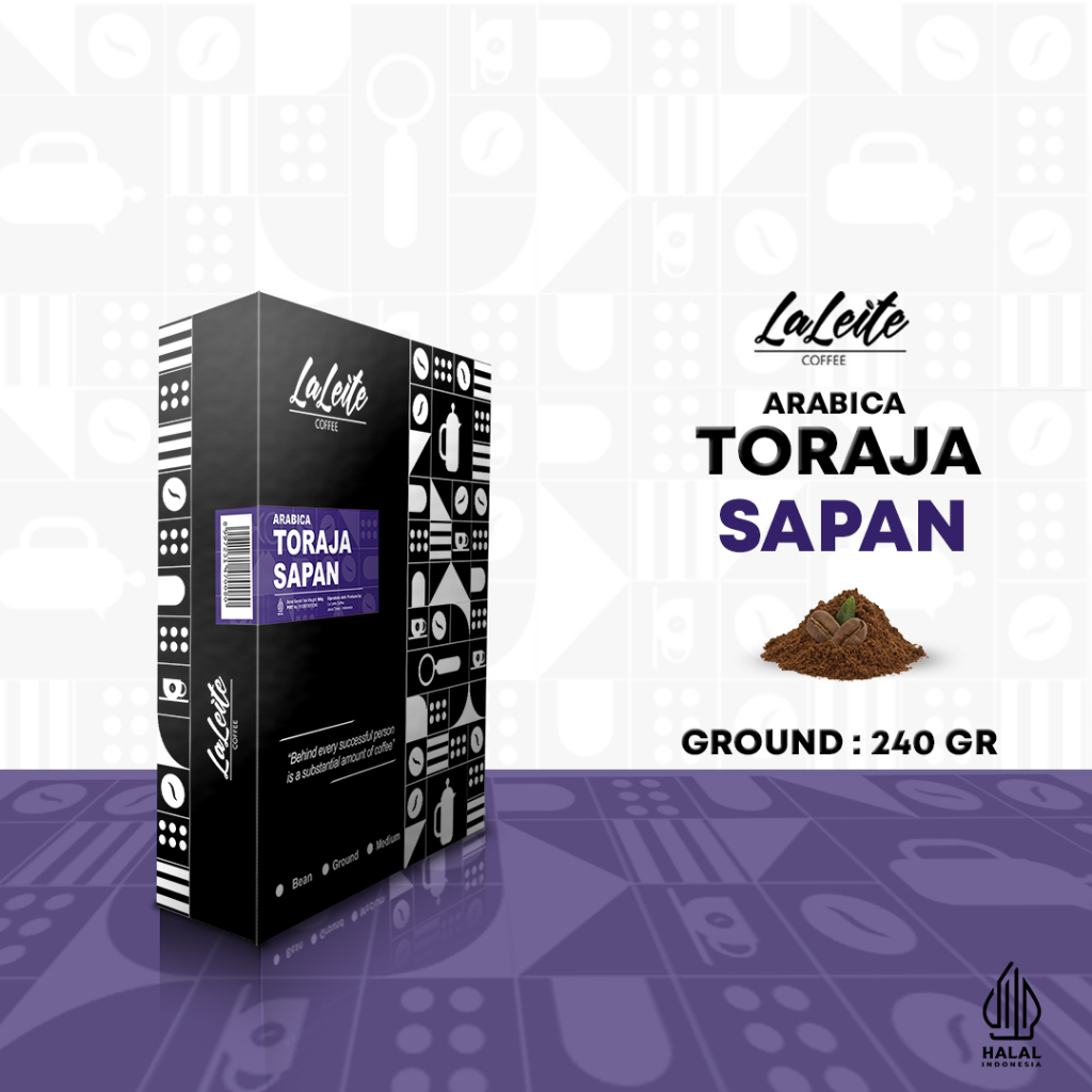 

LaLeite Coffee Arabica Toraja Sapan Bubuk 240gr