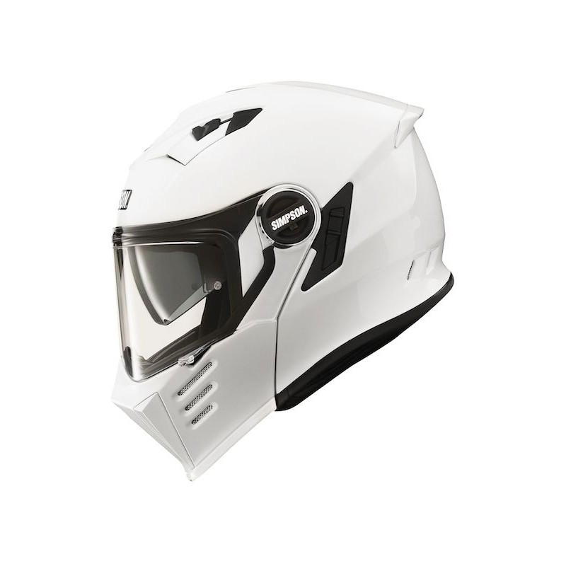HELM SIMPSON DARKSOME MODULAR WHITE HELMET