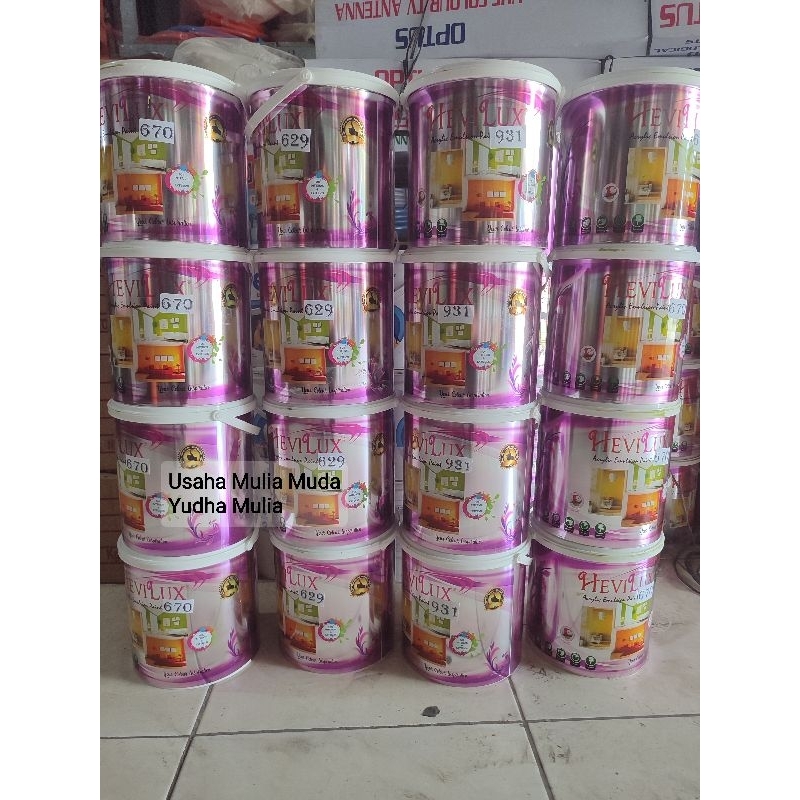 CAT TEMBOK HEVILUX GALON 5KG / CAT RUMAH LUAR &DALAM WARNA KHUSUS / BINTANG ETALASE #2