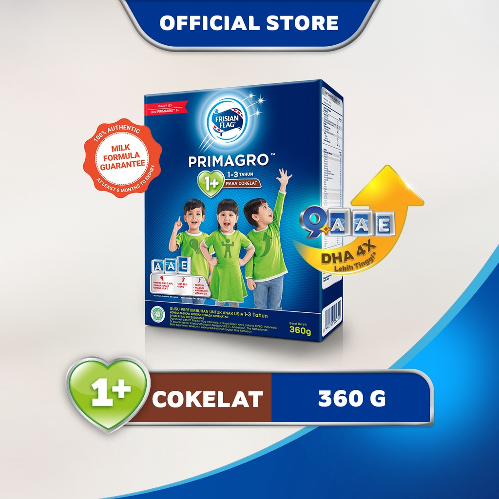 Frisian Flag Primagro 1+ Coklat 360gr