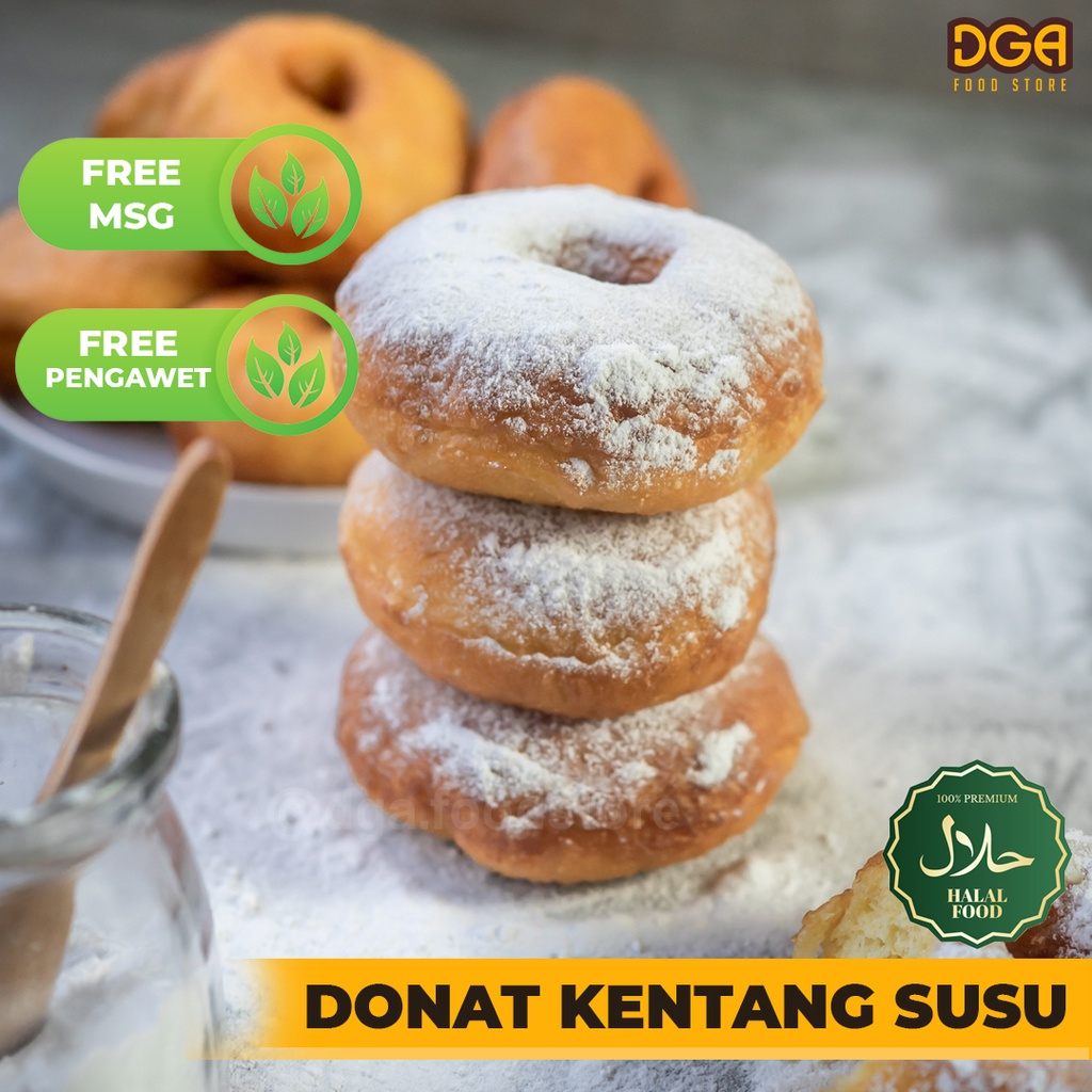 

DGA DONAT KENTANG SUSU HOMEMADE (Non MSG, Non Pengawet, Halal)