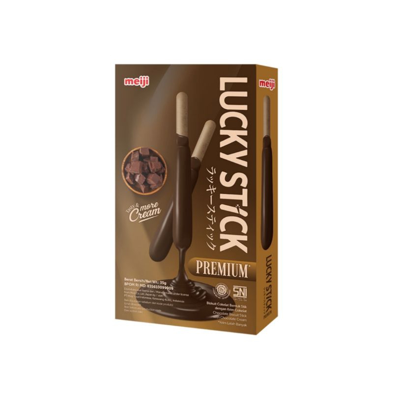 

Lucky Stick Biskuit Stik Premium 35gr / Coklat / Stroberi