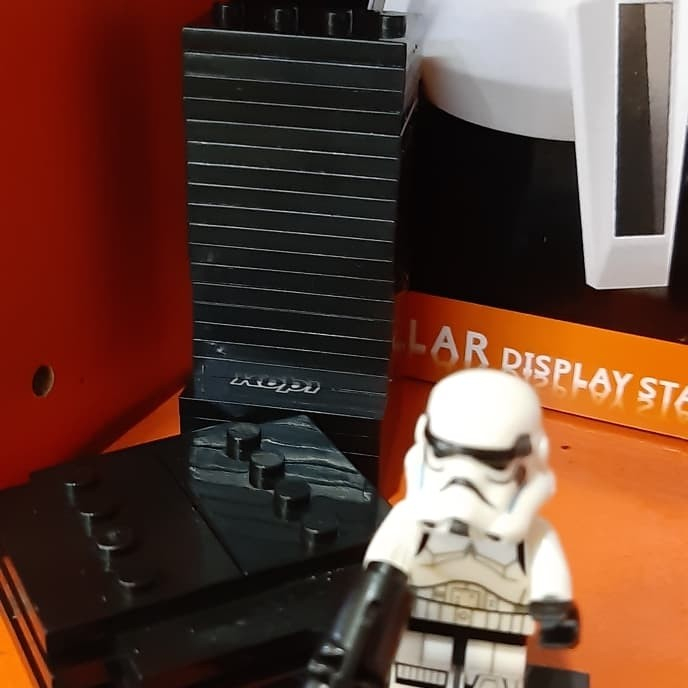 base lego 4 titik dot black hitam tatakan display stand figure kw mini