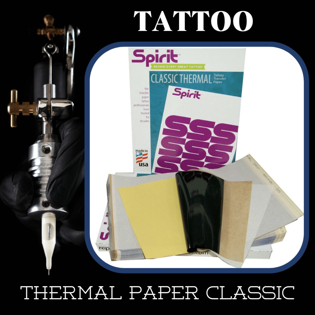 Thermal Paper Kertas Termal Transfer Paper Kertas Jiplak Tato Tattoo Classic (Plastik) SPIRIT asli U