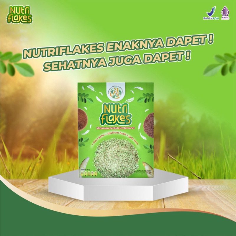 

Nutriflakes minumam serbuk umbi garut 30 gr