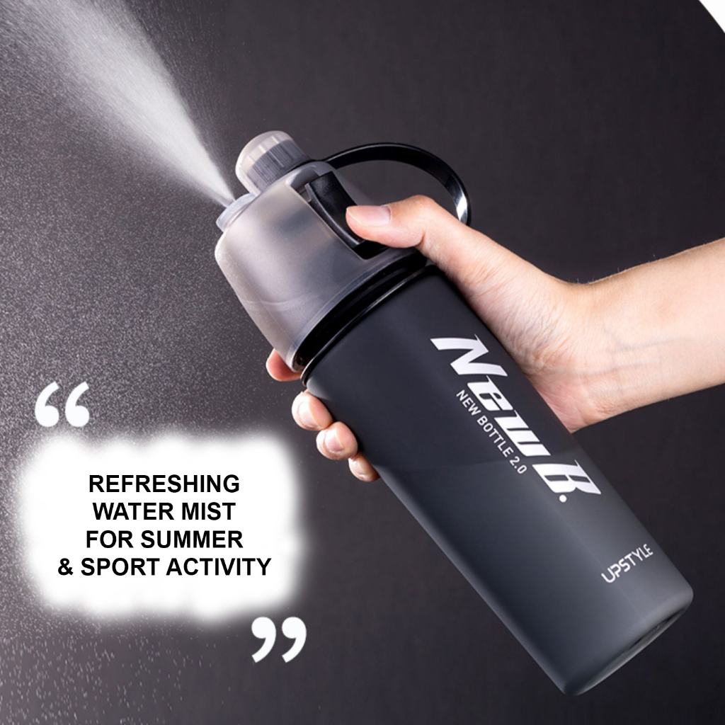 BOTOL AIR MINUM 600 ML SPRAY UPSTYLE TRITAN SPORT WATER BOTTLE
