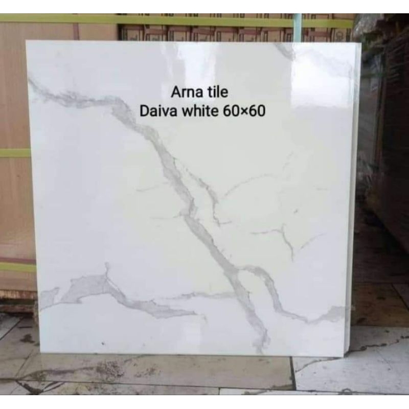 granit lantai 60x60 ARNA DAIVA WHITE L GLOSSY