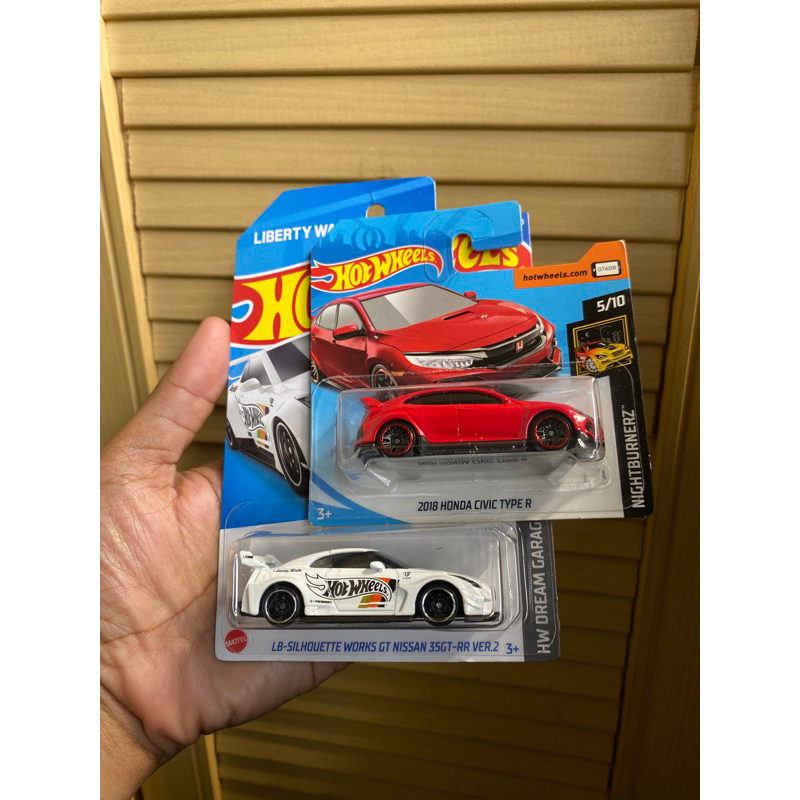 hot wheels paket nissan 35 gtr lbwk dan civic type r