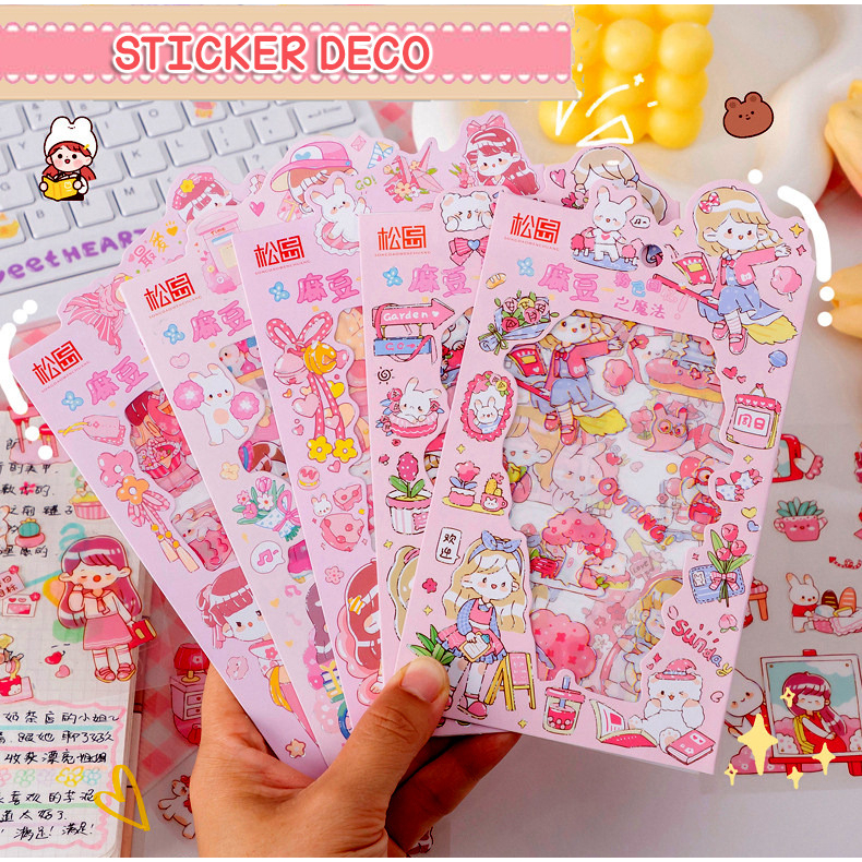 

GEMILANG- ISI 4 LEMBAR FRESH GIRL KARTUN SERIES CUTTING STICKER DECORATIVE PACK STIKER DEKORASI JOURNAL LUCU PET TRANSPARANT UNTUK HIAS SCRAPBOOK BUKU DIARY HP HOBI JOURNALING STIKER LUCU STICKER ANIME STIKER KARTUN