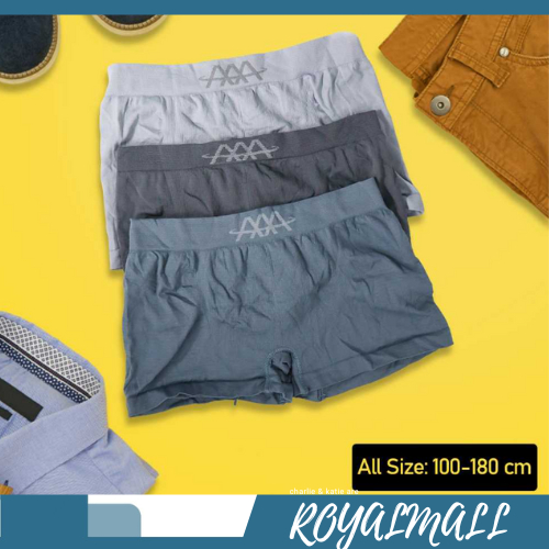 Celana Dalam Boxer Pria 5D Magnetic 3 PCS / Celana Dalam Cd Boxer Bokser Sempak Pria Cowo Cowok Laki