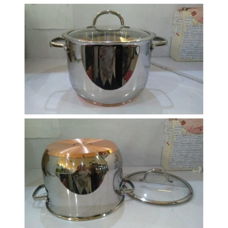 PANCI MAXIM EXPORT 22CM STAINLESS+TEMBAGA