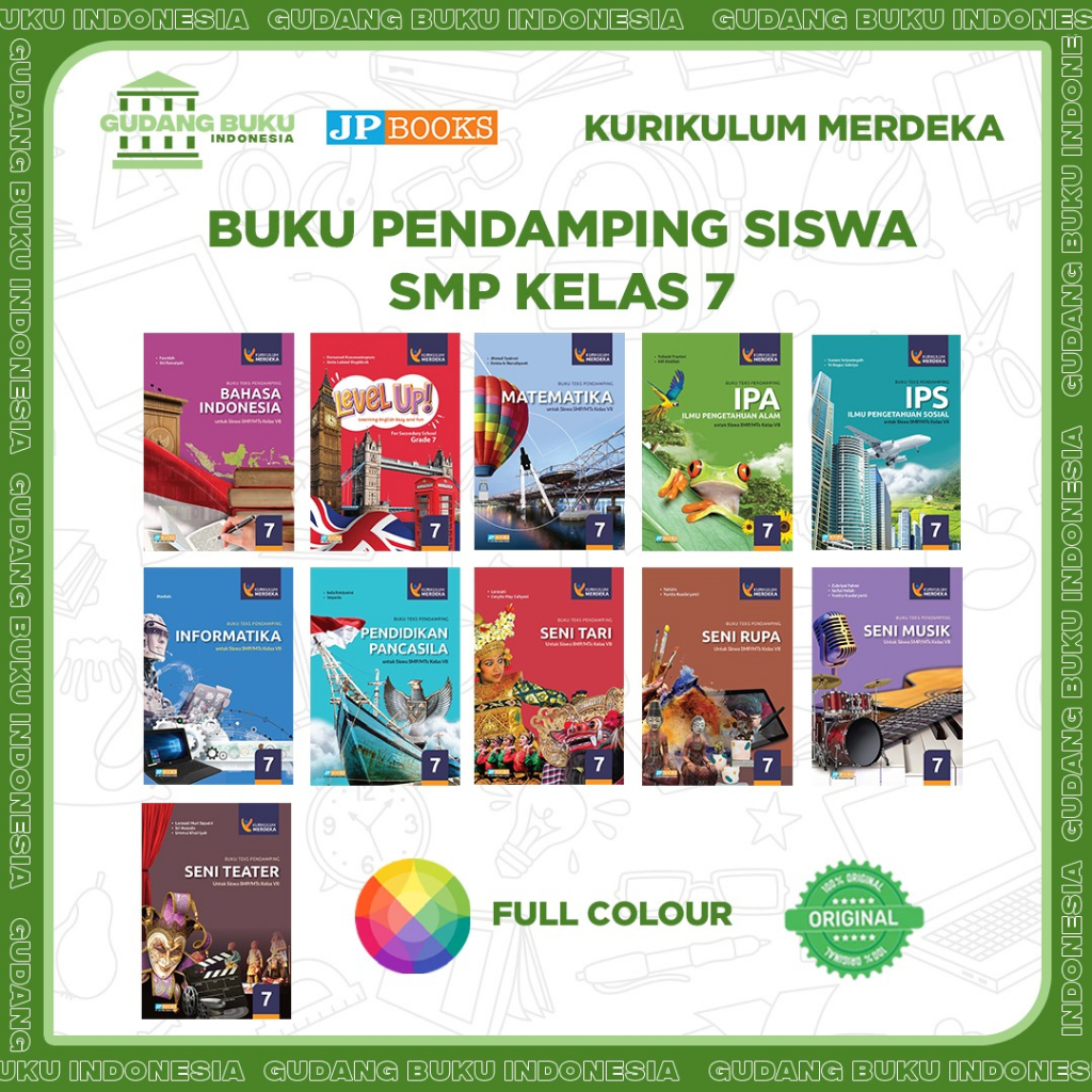 Buku Siswa Pendamping Sekolah JP Books Kurmer SMP Kelas 7 - Kurikulum Merdeka (Penerbit JP BOOKS)