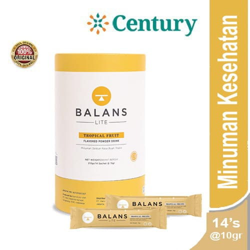 

Balans Lite | Tropical Fruit | Fiber & Probiotics Drink - Isi 14 Sachet @15 gr