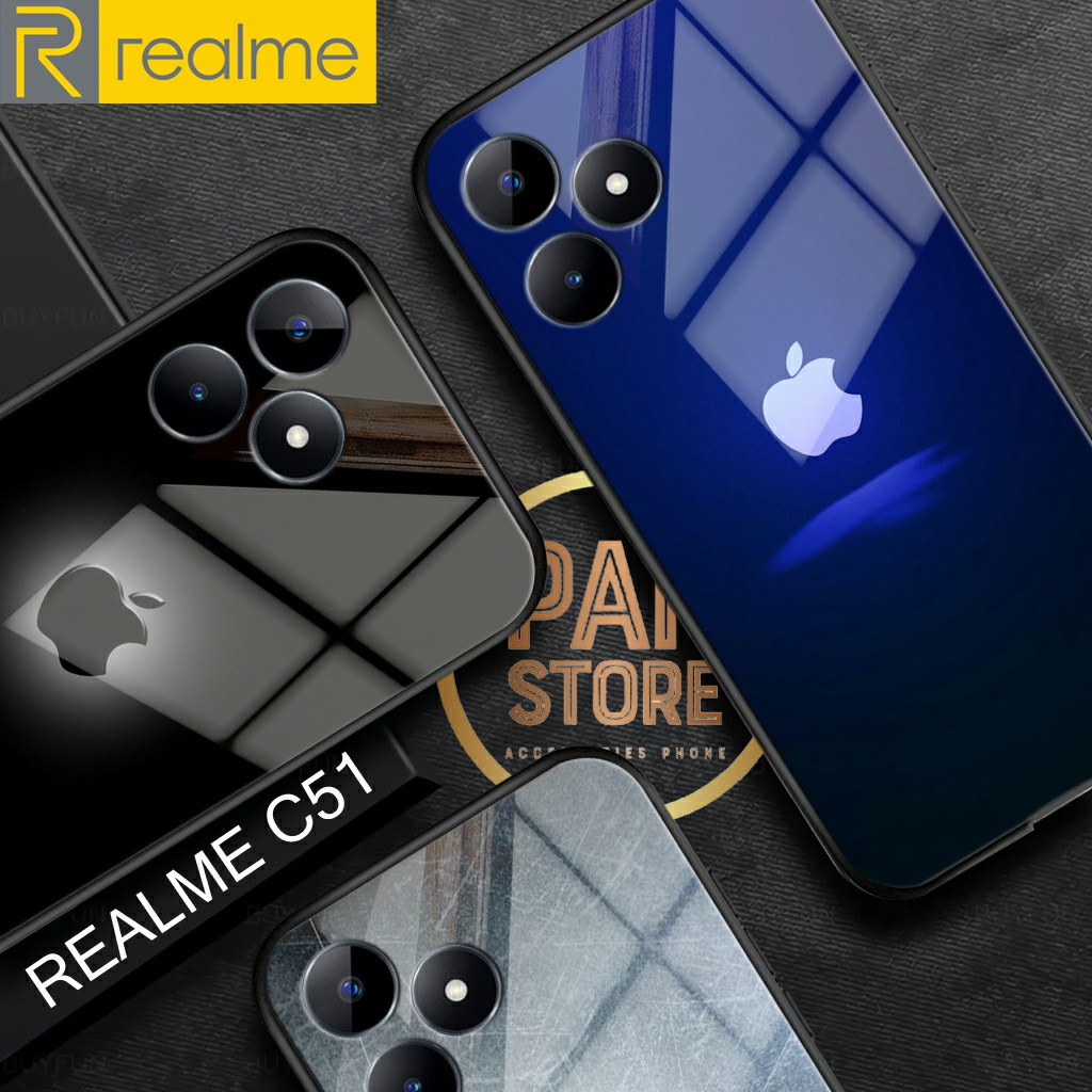 Softcase Glossy Glass Realme C51 NFC Terbaru [SK-49] - Softcase Pro Camera Realme C51 NFC -  Casing  Handphone C51 2023  - Softcase Glossy Infinix C51 Nfc - Pelindung Handphone - Aksesoris Handphone -  Glass case C51 2023 -  Panstore