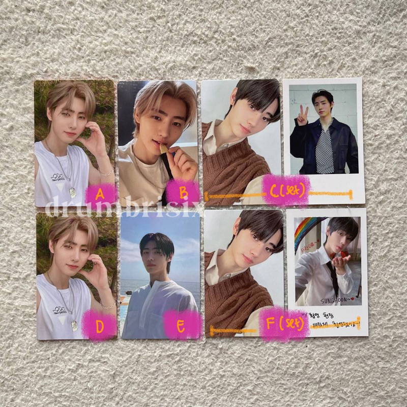 READY PC OFFICIAL ENHYPEN SUNGHOON MANIFESTO DAY 1 ALBUM REGULAR J WEVERSE WVS DIEMENSION DILEMMA HO