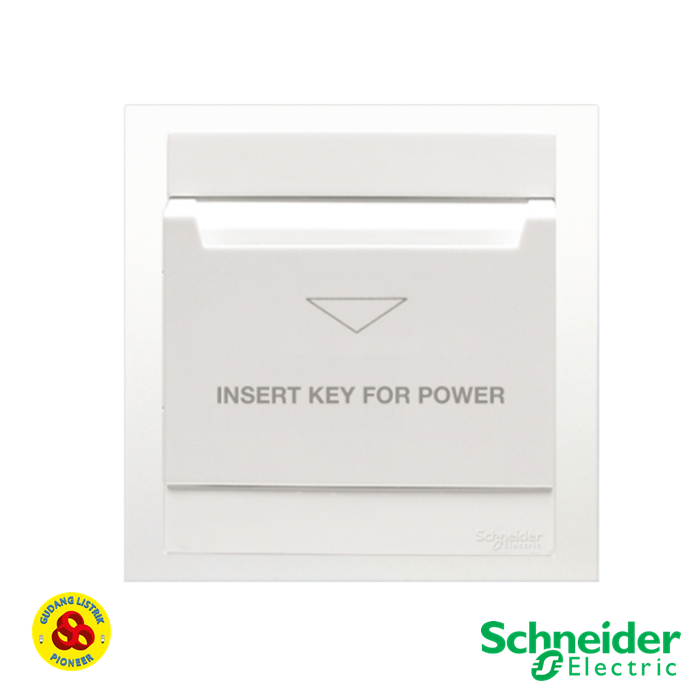 Schneider Saklar Kartu KB31EKT Vivace Hotel Key Card Switch White