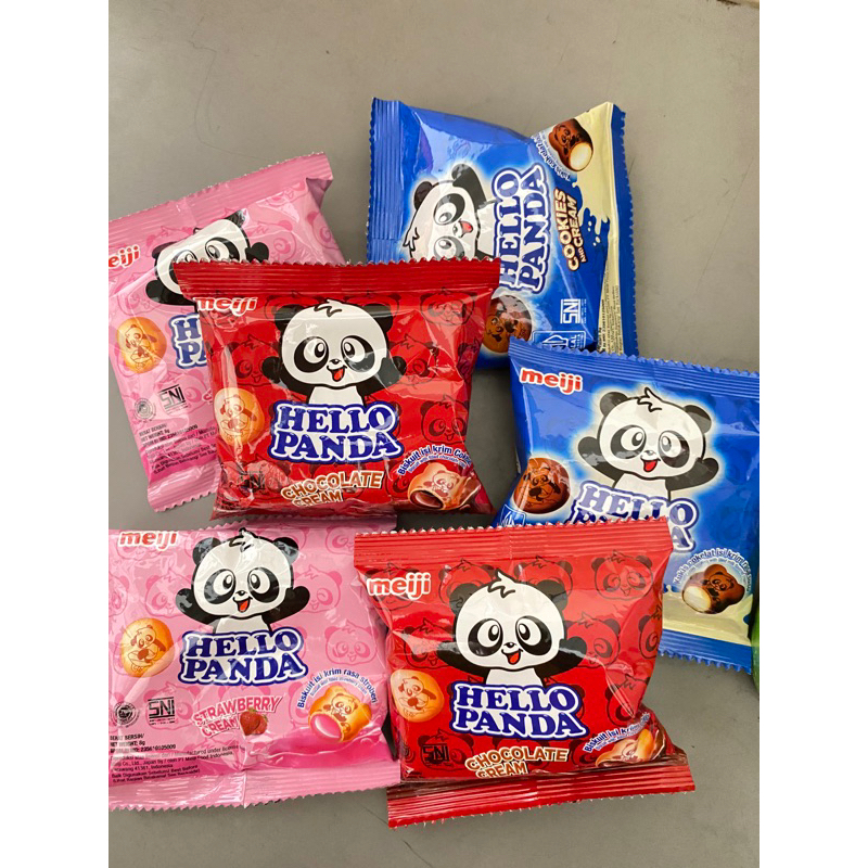 

Hello panda 10g rasa strawberry/coklat cream/ jajanan jaman dulu/ snack cemilan jadul