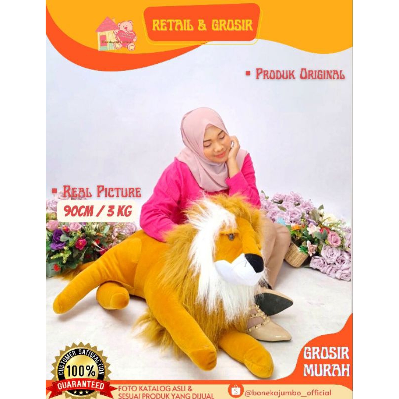 BONEKA SINGA JUMBO | Boneka Singa Lion Besar Harga Murah