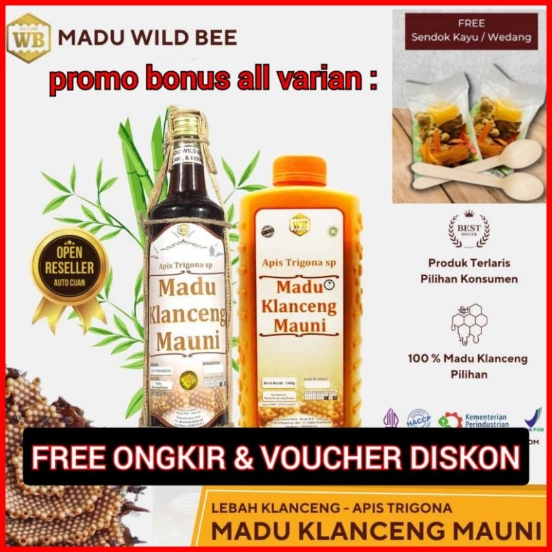 

Madu Murni Klanceng Mauni / Lebah Apis Trigona Garansi 100% MADU ASLI Wild Bee