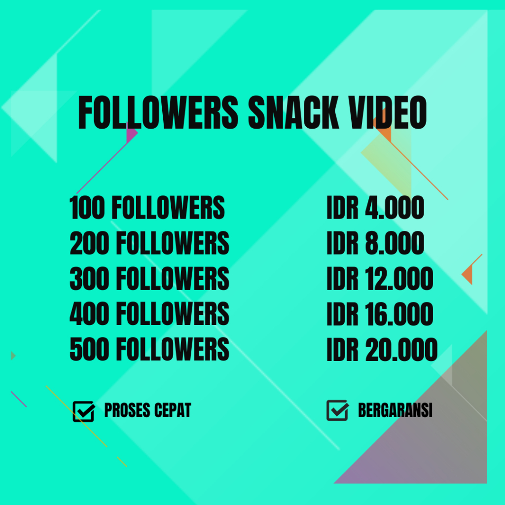 FOLLOWER SNACK VIDEO MURAH GLOBAL PROESES | PENGIKUT SNACK VIDEO SNACK VIDEO FOLLOWERS CEPAT MURAH -