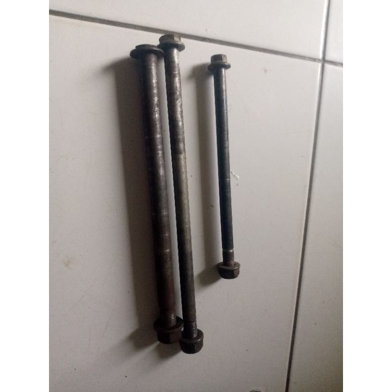 as roda depan belakang Tiger + as arm ori copotan aman