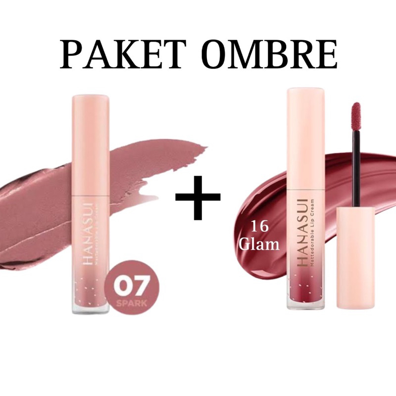 Paket Ombre Lipcream Hanasui