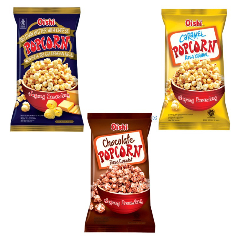 

Popcorn Caramel Oishi - Netto 11 gr ecer satuan