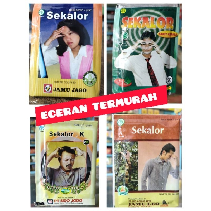 

Jamu Eceran Sekalor Sakit Kepala 1 sachet