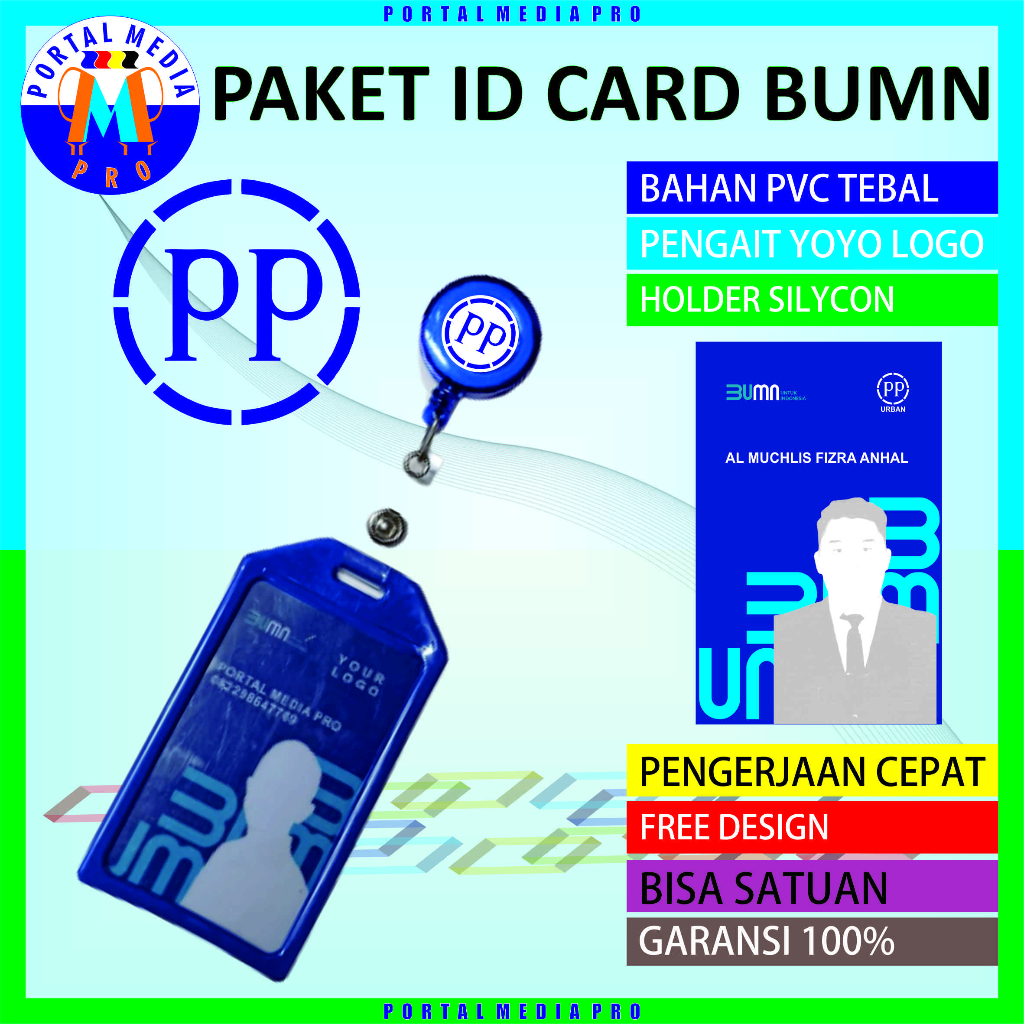 Id Card BUMN PP paket holder yoyo logo