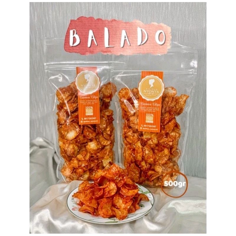 

Keripik singkong balado - Keripik singkong - Keripik pilihan nyonya 500gr
