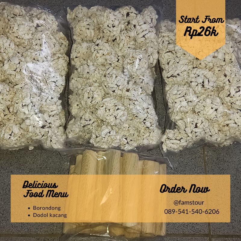 

Borondong dan Dodol Kacang 1/2 kg