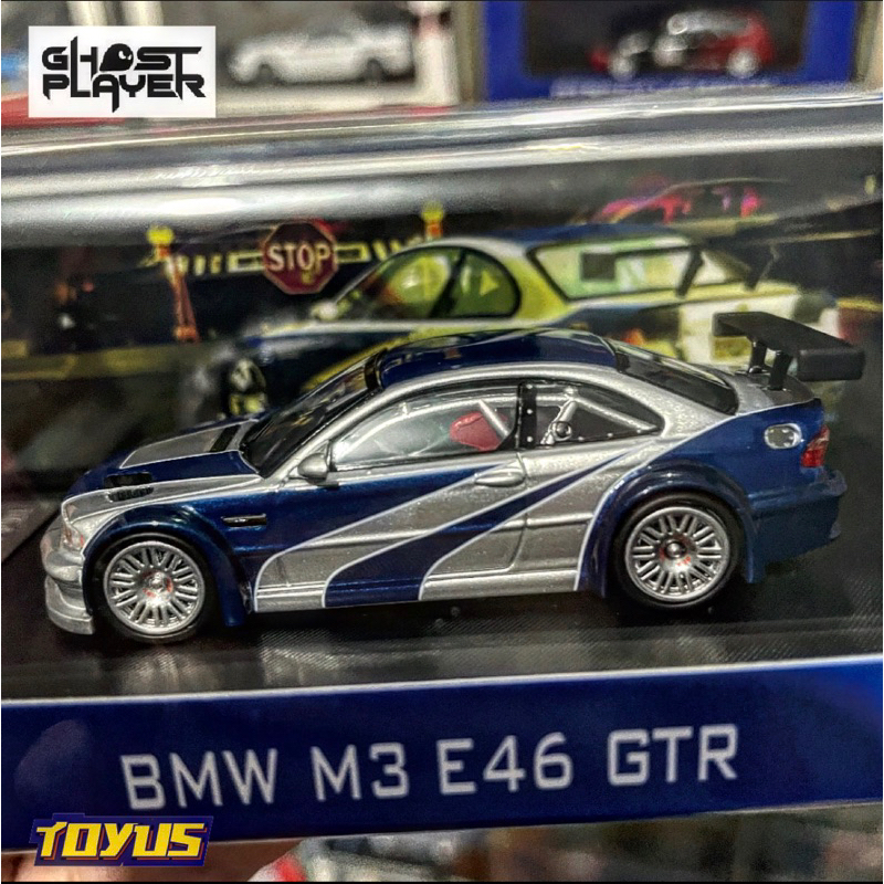 Ghost Player - DCM BMW M3 GTR E46 NEED FOR SPEED SILVER BLUE