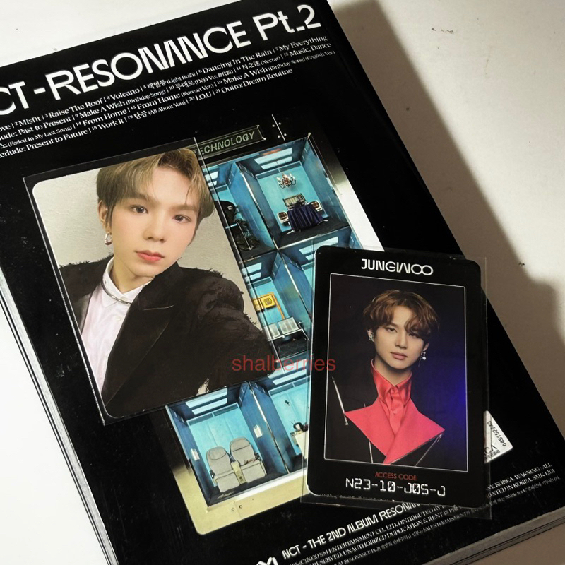 photocard pc nct pc jungwoo access card arrival pc shotaro resonance arrival official
