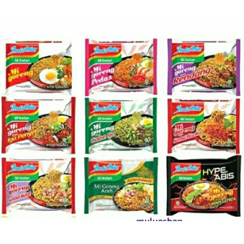 

INDOMIE GORENG ALL VARIAN 5 X 85 GRAM ( 5 PCS )