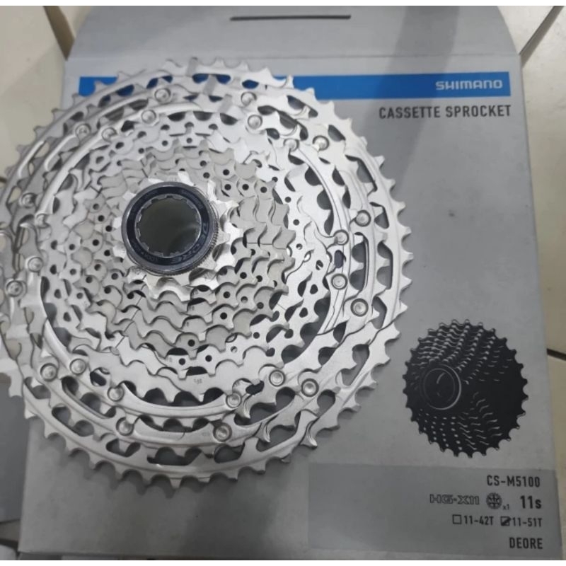 cassette sproket 11 speed shimano deore M5100 11-51T