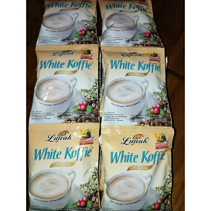 

Kopi luwak renteng white coffe isi 10pcs