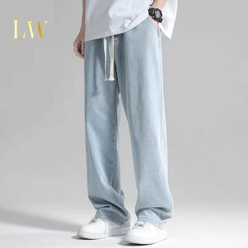 Celana jeans pria Kulot jeans Celana panjang pria korean style pria terbaru baggy jeans pria  boyfri