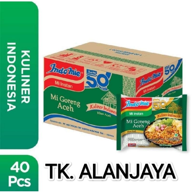 

indomie goreng aceh isi 40 pcs / dus