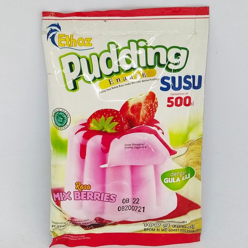 

Ethoz pudding susu rasa mix berries 100gr