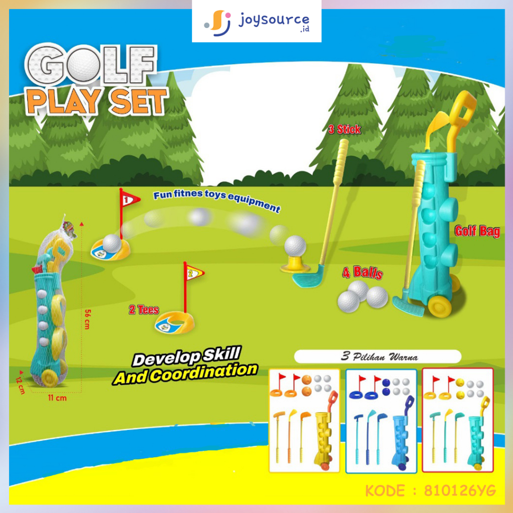 Mainan Anak Golf Play Set - Mainan Stik Golf Anak Olahraga