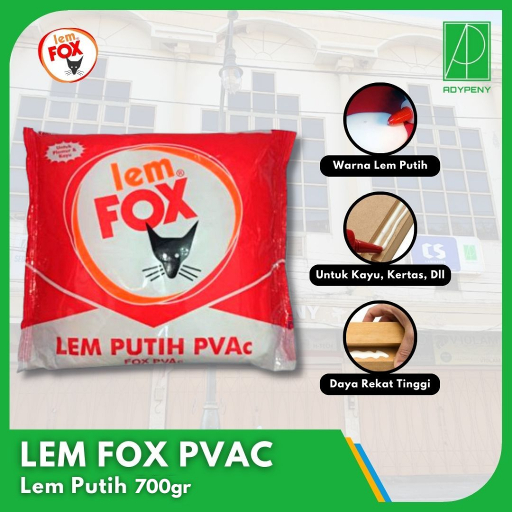 

Lem Putih Fox PVAc 700gr