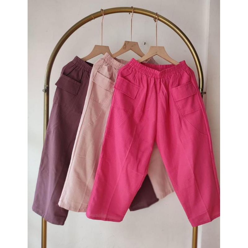 Celana Linen Wanita 7/8
