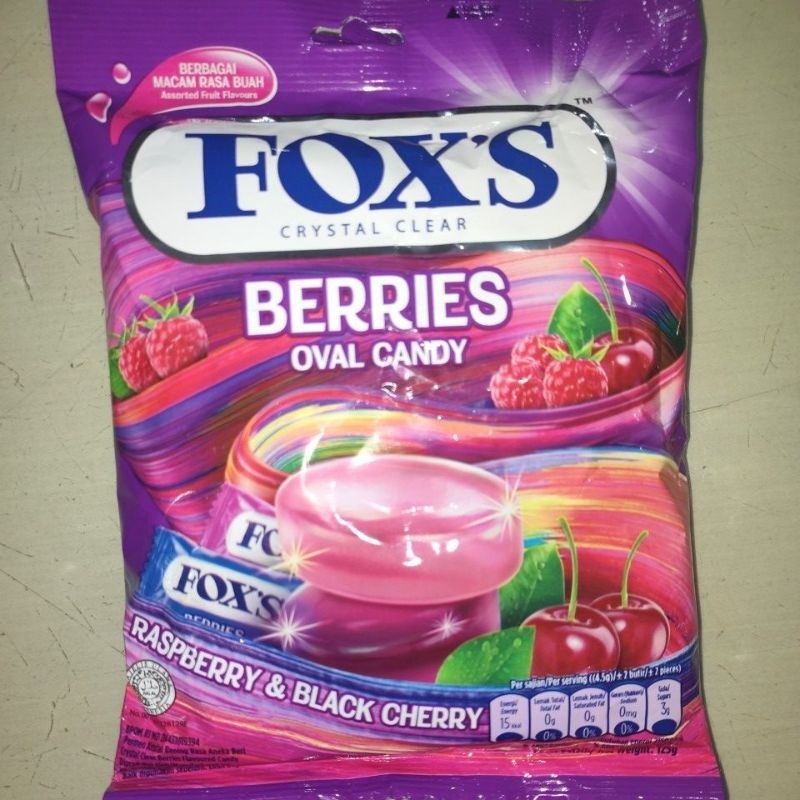 

FOX'S BERRIES OVAL CANDY 20pcs/bag