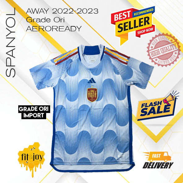 JERSEY SPAIN AWAY WORLD CUP QATAR 2022 GRADE ORI